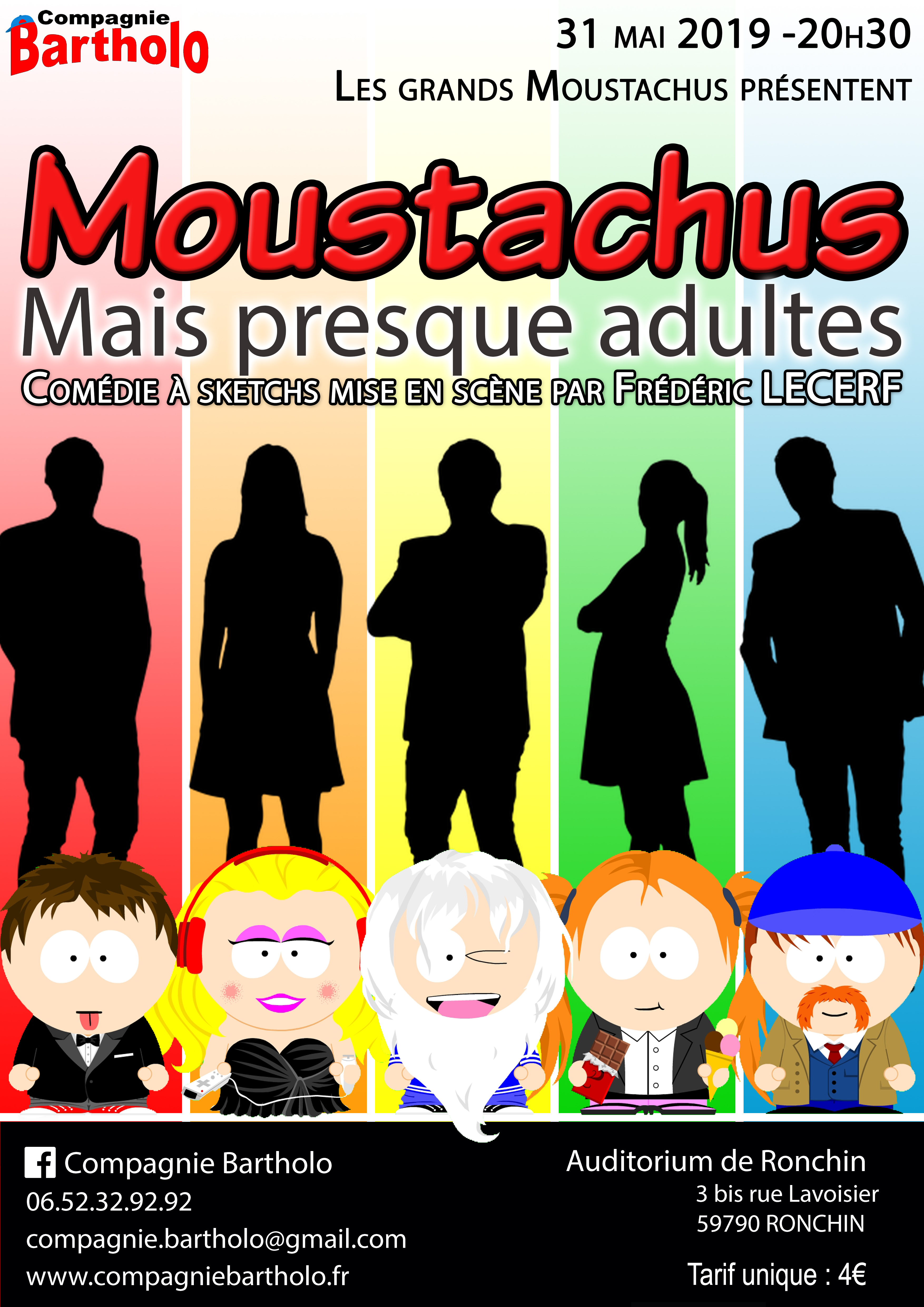 Moustachus mais presque adultes